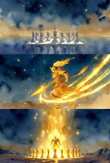 Shogi Gold General Charging Animation