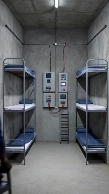 Staging Bunker Interior Timelapse Prompt