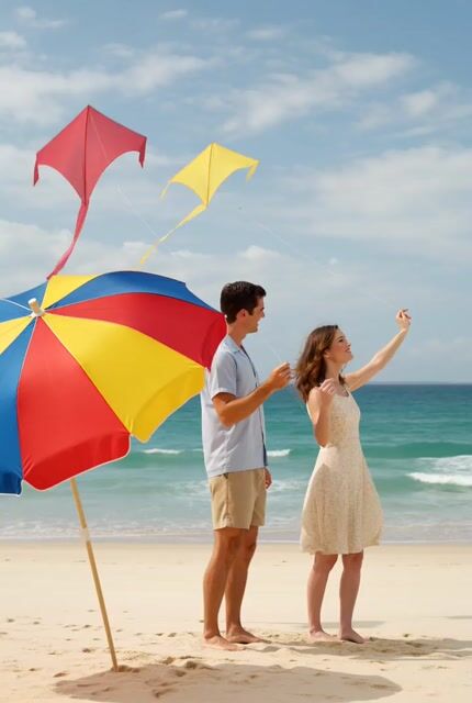 Fifties Style Beach Kites