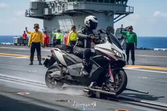 Epic Michael Bay style aircraft carrier launch
