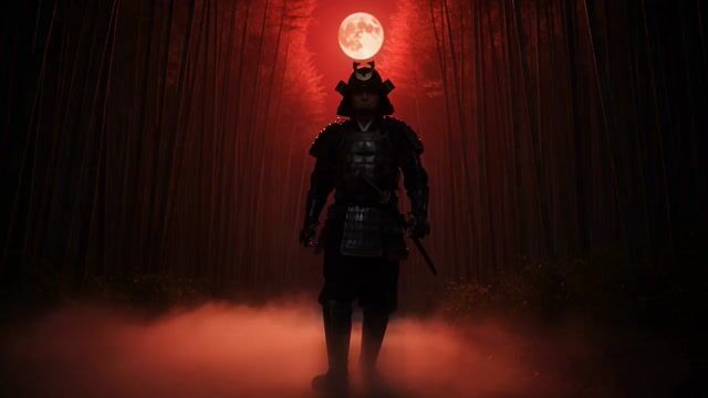 Samurai in Bamboo Forest