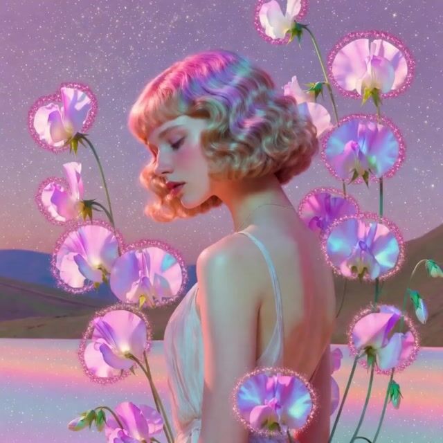 Pink Holographic Sweet Peas Video