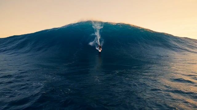 Professional Surfer Aerial Drone Shot