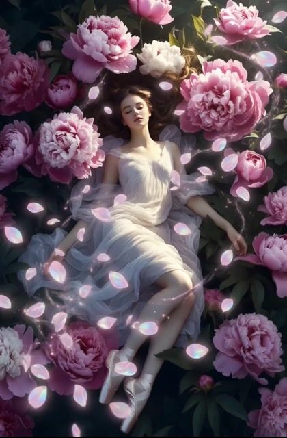 Soft Pink Peonies Dreamscape