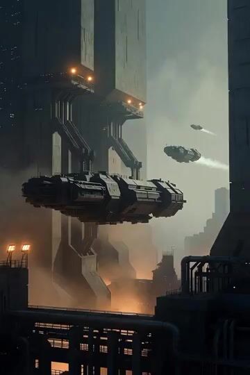 Photorealistic Sci-Fi Cityscape