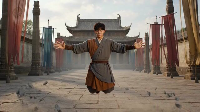 Levitating Warrior Monk Temple Sequence