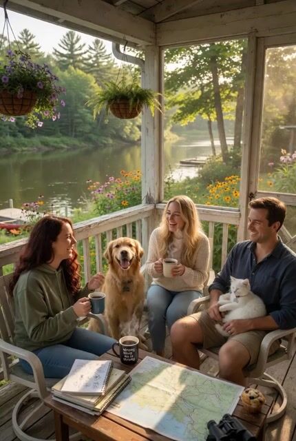 Serene Morning Porch Scene