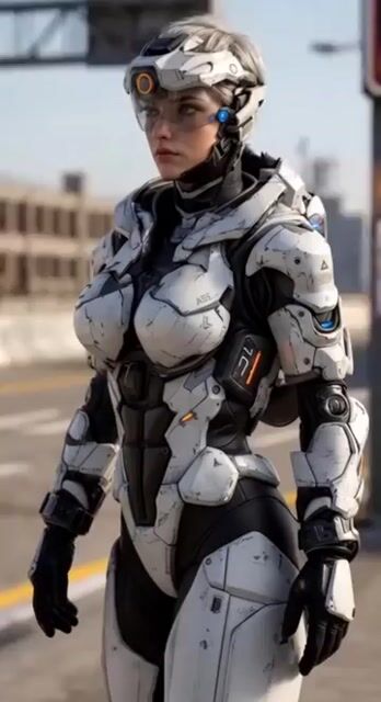 Cyberpunk Tactical Woman Animation