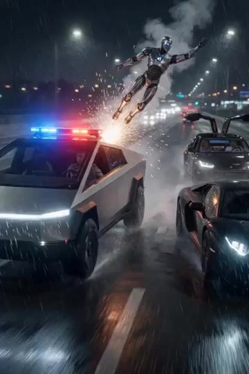 Optimus Prime Police Chase