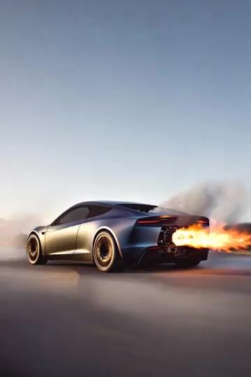 Tesla Roadster SpaceX Rockets