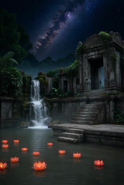 Lotus Lanterns and Milky Way Sanctuary
