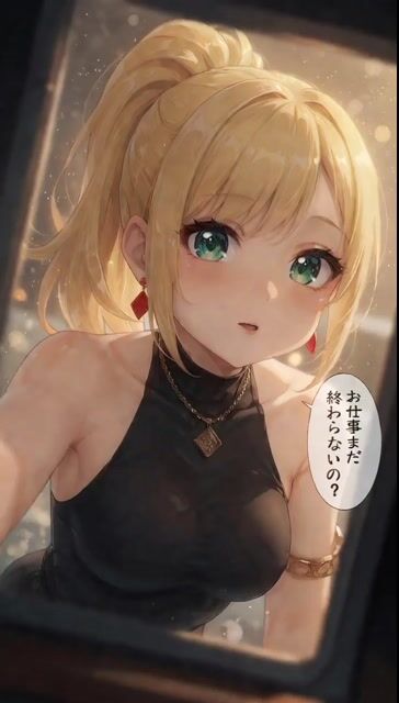 Leisurely Anime Girl Interaction