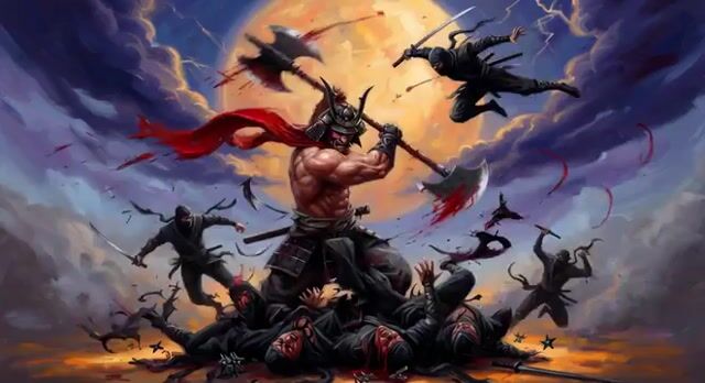 Samurai vs Ninjas Action Video