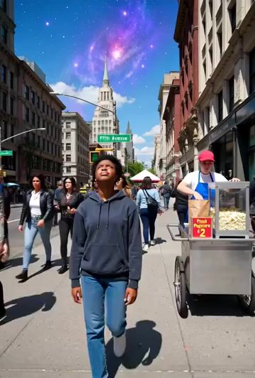 Space Scene on Fifth Avenue