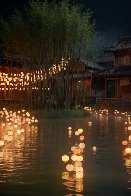 Floating Lights and Lantern Glow Video