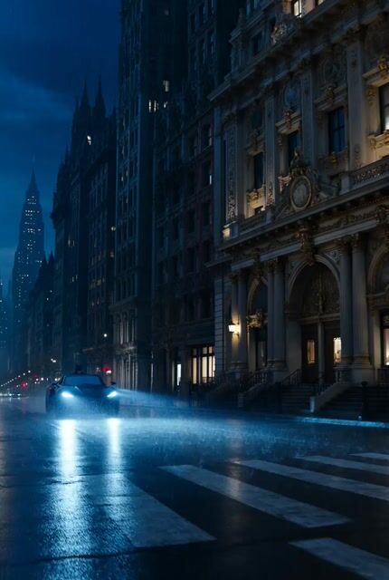 Rococo Gotham Batman Scene