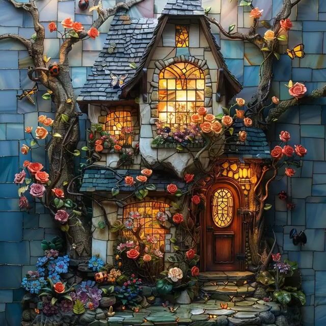 Enchanted Twilight Fairy Tale Cottage
