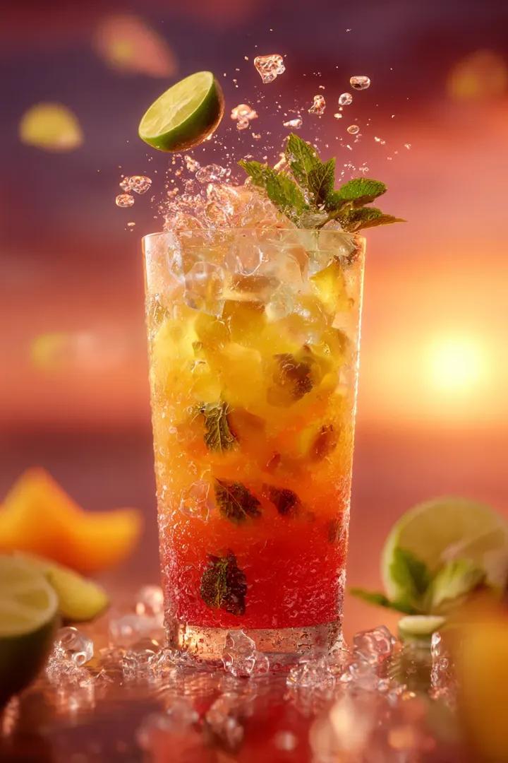 Orange Juice Slow Motion Product Shot