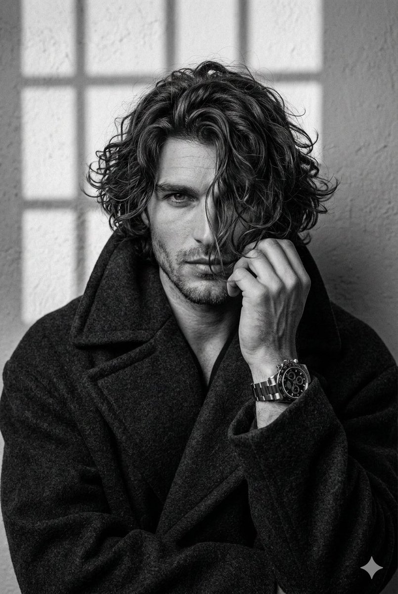 Black and White Aesthetic Close-up Portrait