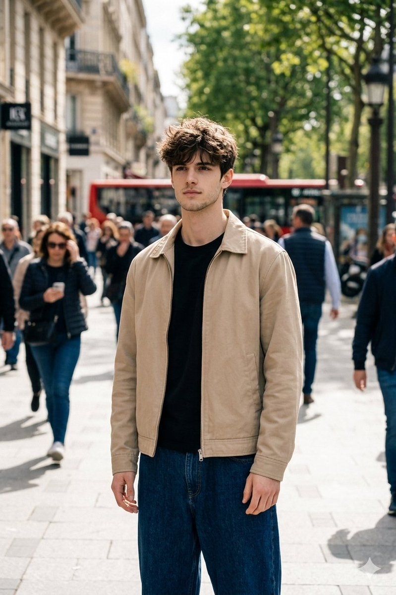 Cinematic Street Portrait in Natural Daylight