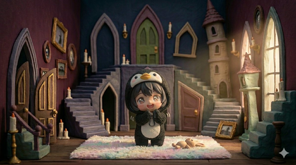 3D Tiny Anime Girl 'Gugu' Sequence