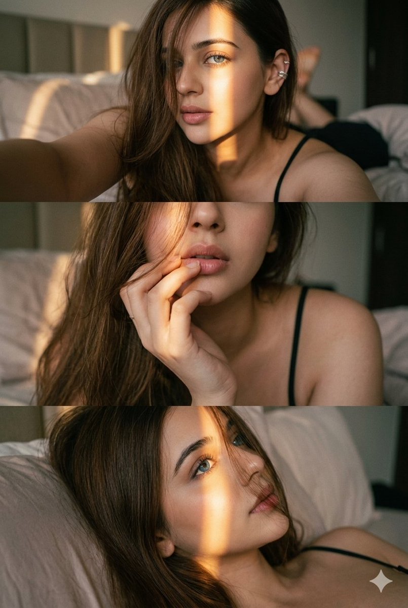 JSON Triptych Prompt for Intimate Bedroom Scene