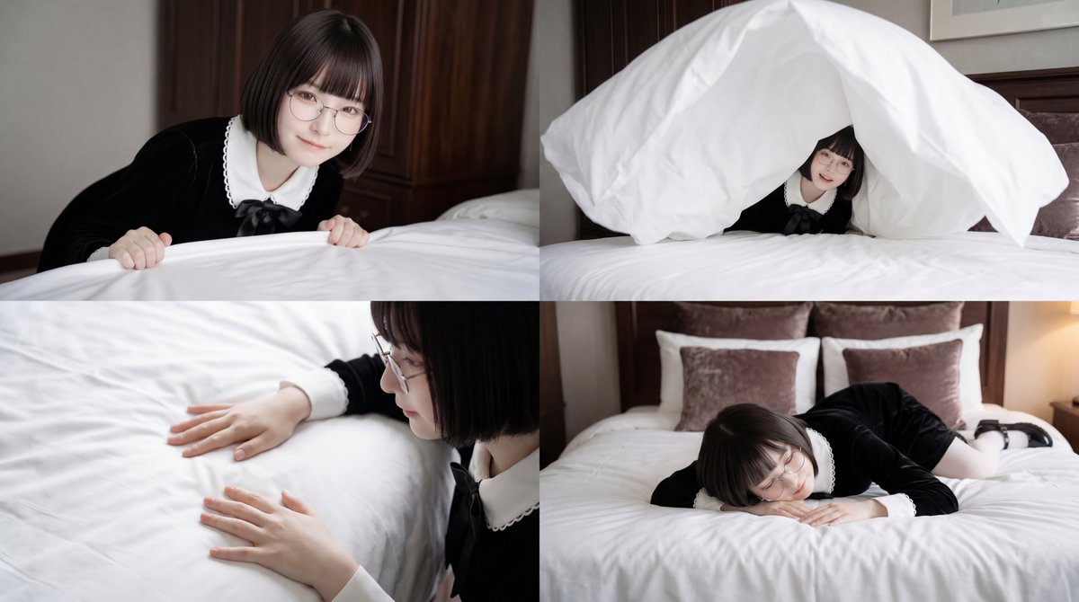 Cinematic Bed Making Scene Prompt