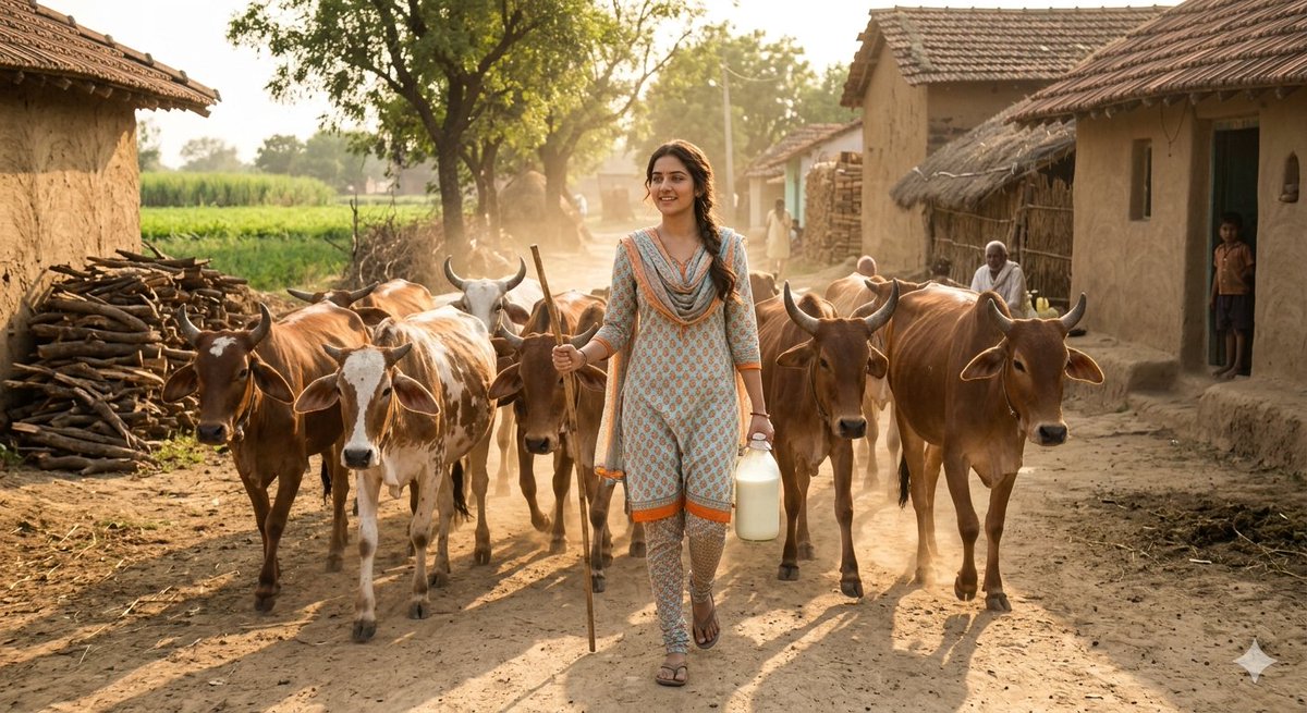 Rustic Rural India Portrait