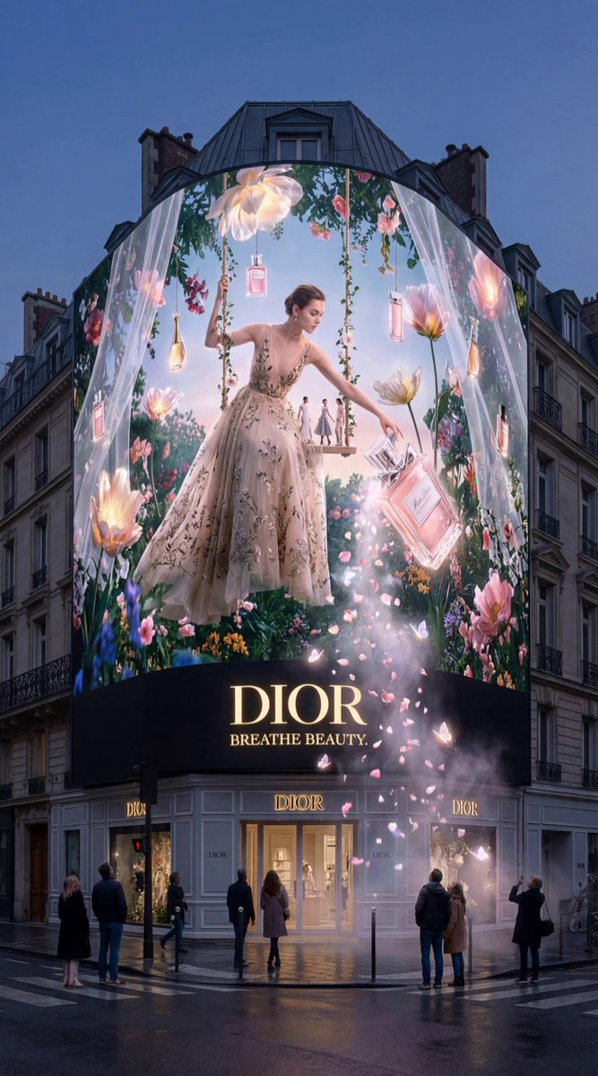 Dior Floating Garden 3D Billboard