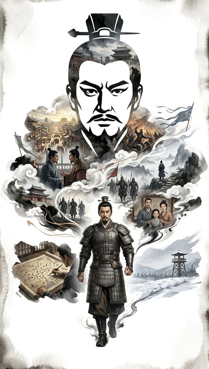 Ink-Wash Cinematic Montage Poster