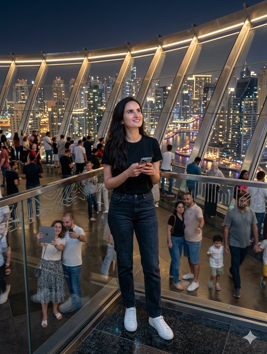 Modern Observation Deck Skyline Portrait