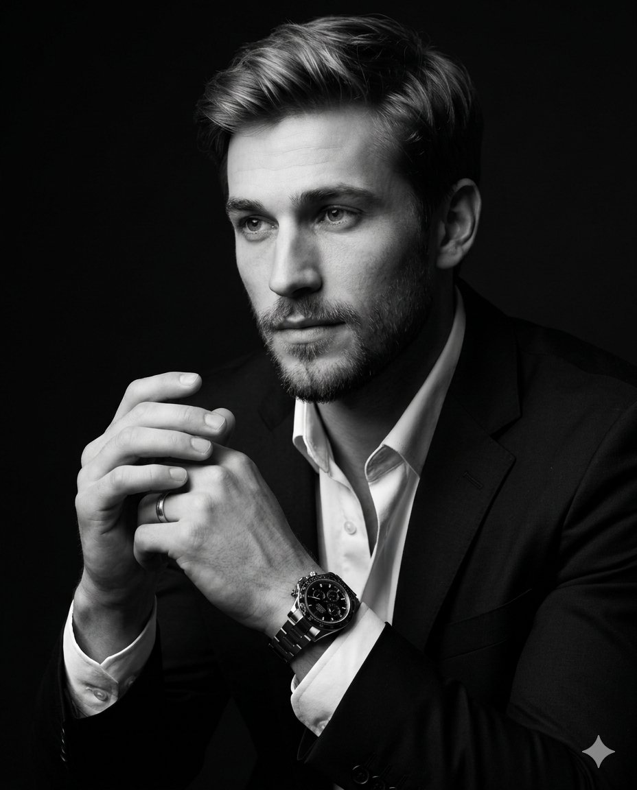 Dramatic Chiaroscuro Cinematic Portrait