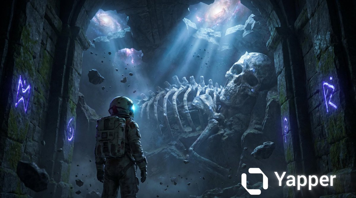 Astronaut and Petrified Cosmic God