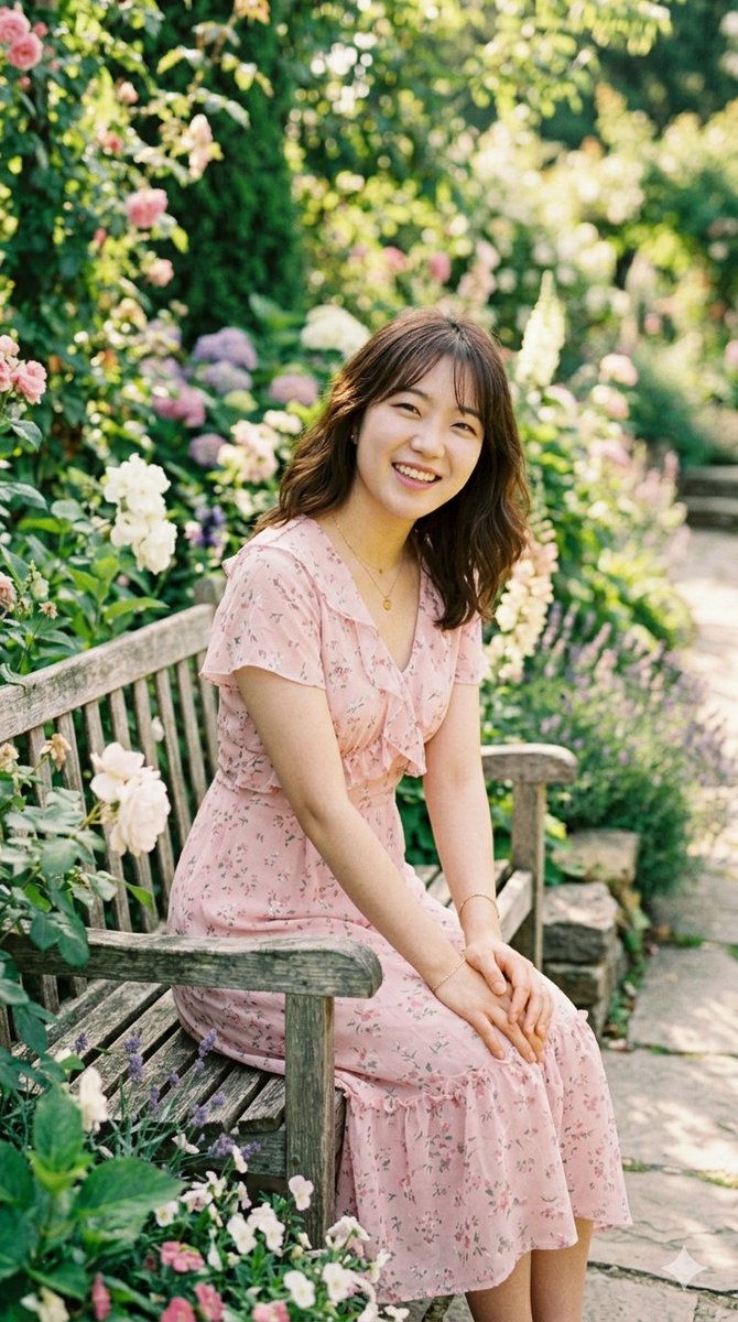 Sunlit Garden Portrait