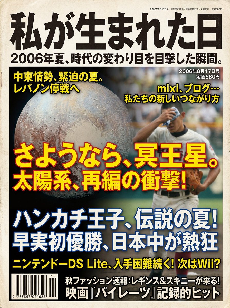 Magazine Cover Generation Based on Birth Date Prompt