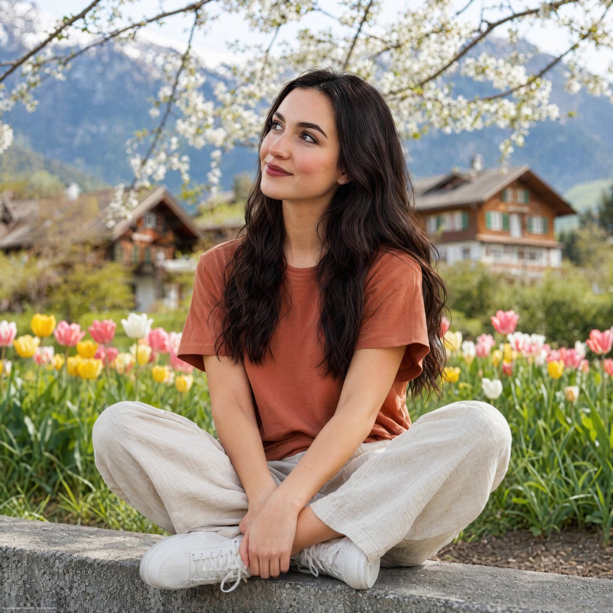 Alpine Spring Portrait of a Woman