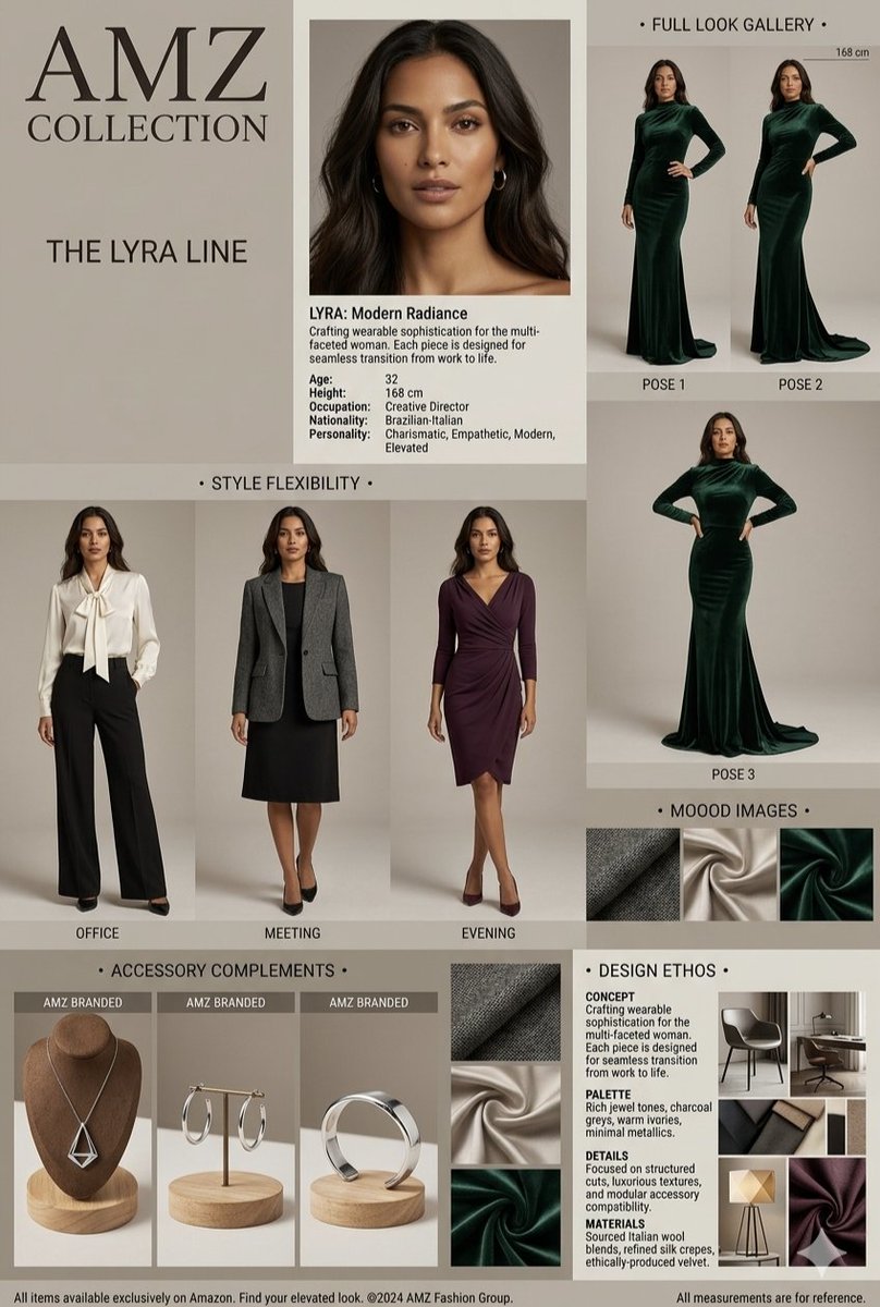 Fashion Brand Mood Board Layout