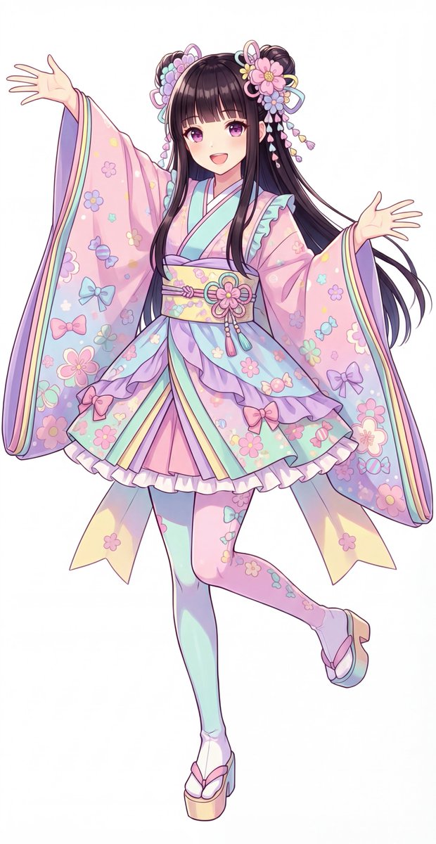 Kawaii Jūnihitoe Outfit Modification Prompt for NanoBananaPro