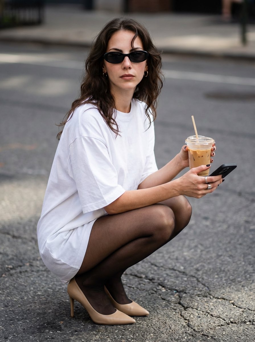 Street Style Portrait with Identity Lock and Specific Pose