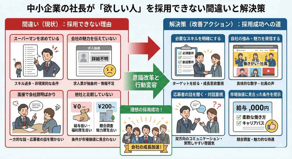 Infographic about a CEO struggling with hiring