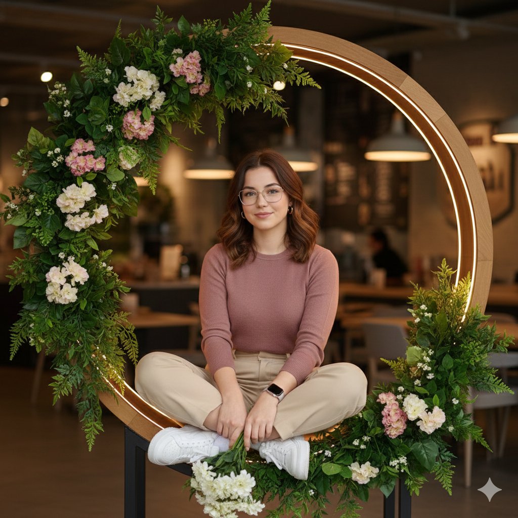 Ultra-Realistic Café Portrait with Identity Lock