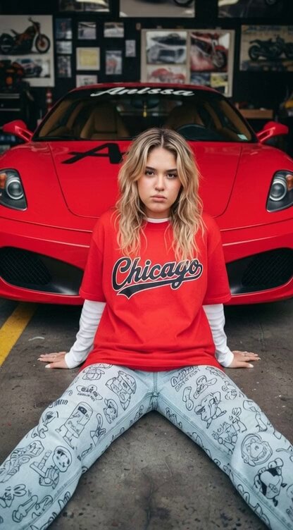 Streetwear Portrait in a Cluttered Garage with Harsh Flash