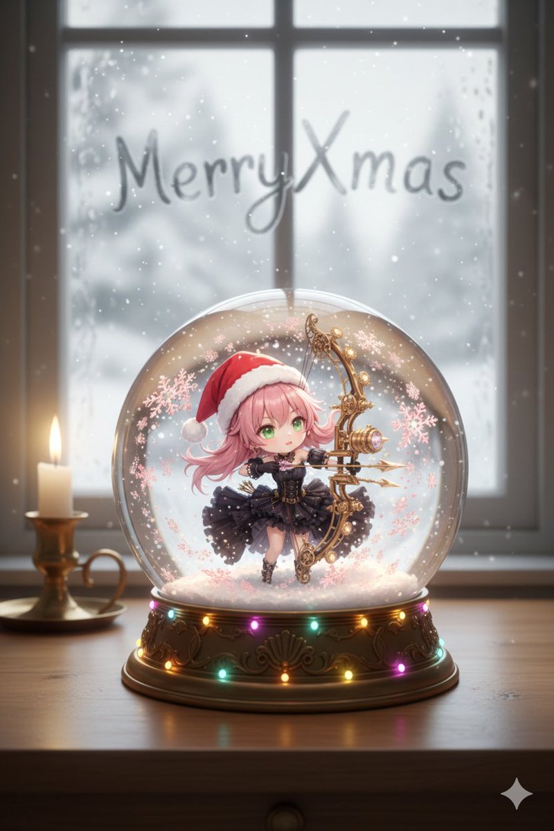 Snow globe character illustration prompt for Nano Banana Pro