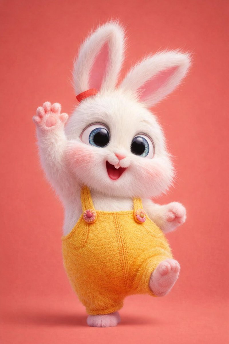 3D Anthropomorphic Bunny Character Prompt