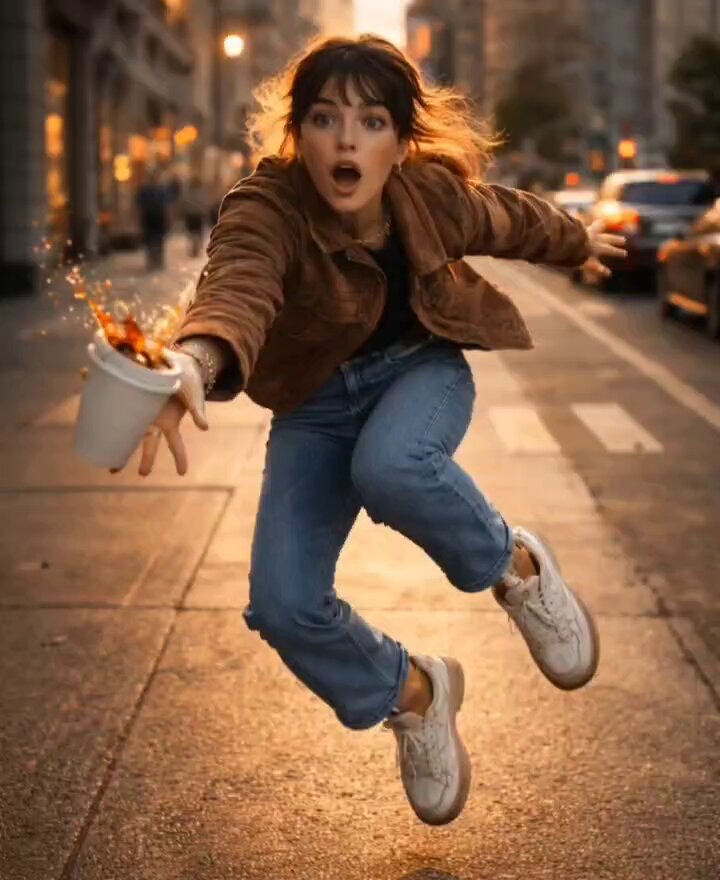 Motion Prompt: Static Subject with Dynamic Background