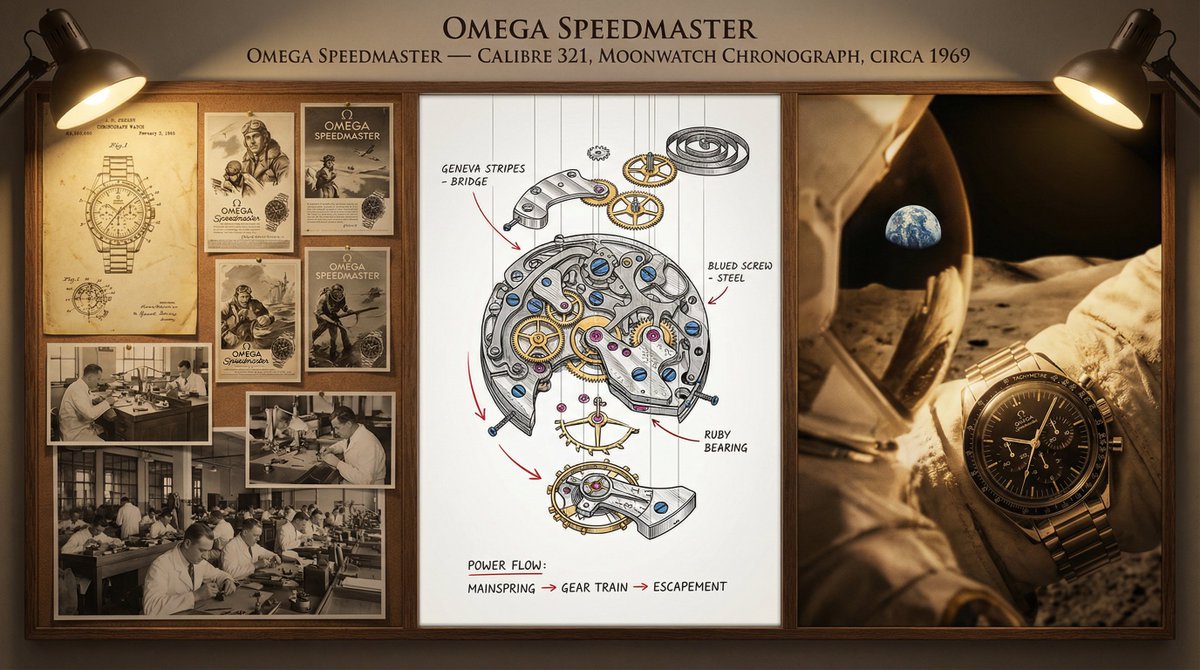 Watchmaker's Documentation Board (Exploded View)