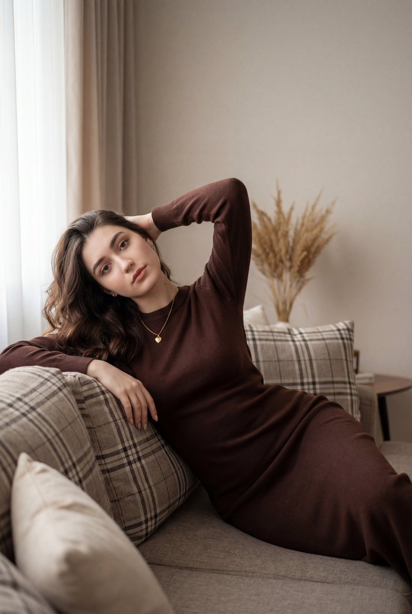 Cozy Indoor Lifestyle Portrait
