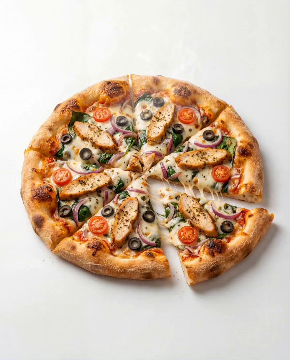 Exploded Pizza Infographic Motion Prompt