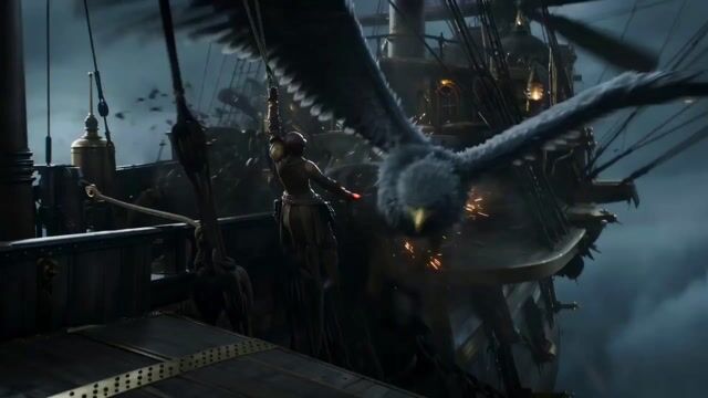 Steampunk Sky Battle Video Prompt