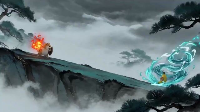 Seedance 2.0 Chinese Ink Style Cat vs Dog Battle Prompt
